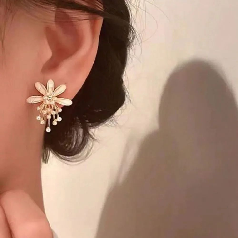 Flower earrings M193 - Picture 2 of 6
